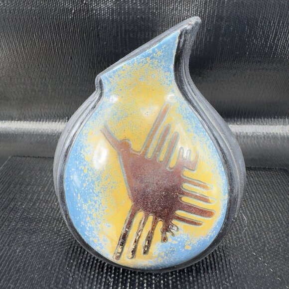 Vintage Chulaucanas Pottery Vase Peruvian Contemporary Studio Jug Vase Decor - Picture 1 of 14